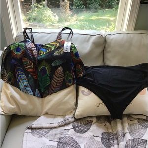 NWT ladies 2 piece swimsuit size xxxl